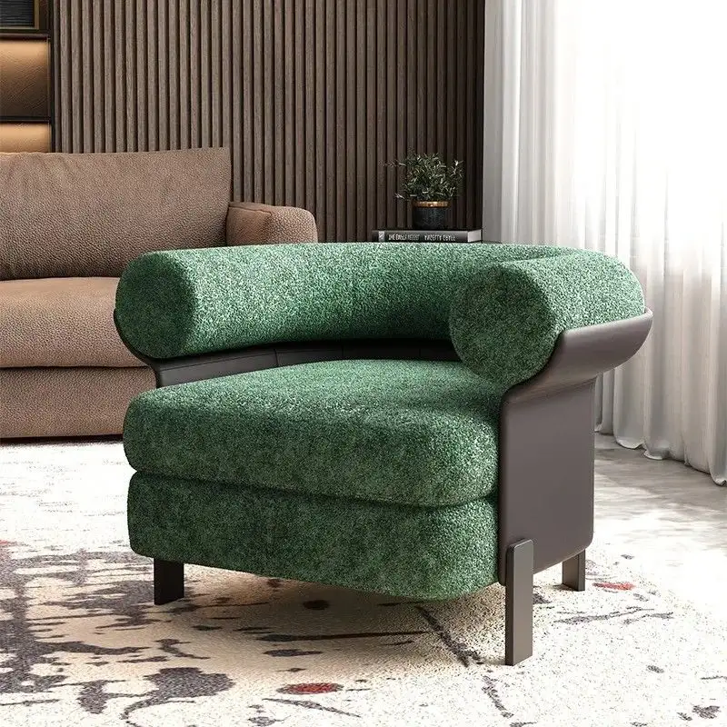 Italiano singolo velluto Hotel di lusso angolo ufficio minimalista moderno divano elegante mobili da soggiorno divani