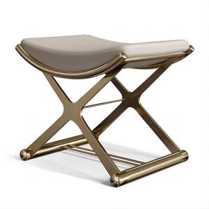 Ánh sáng sang trọng thép không gỉ tròn Phân nhà phòng khách bàn trà bên phân hiện đại đơn giản sáng tạo phân nhỏ - Product Image 6