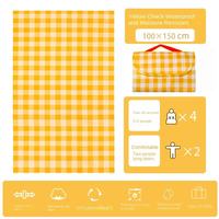 Tapis de pique-nique imperméable et écologique, personnalisable, pliable, en tissu Oxford épais, grande taille, pour camping et plage, avec sangle de transport