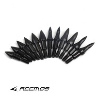 Pointes de flèches en acier au carbone ACCMOS pour tir à l'arc, adaptées aux arcs classiques et à arcs à poulies, pour le tir sur cible et le tir en plein champ