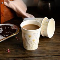 Manchon en carton pour gobelet à café, simple paroi, blanc, jetable, certifié pour le contact alimentaire, pour usage domestique