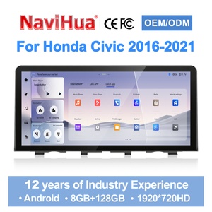 Navihua for Honda CIVIC 2016-2021 Android Wireless Carplay Auto Car Radio GPS Multimedia WIFI+4Gt Player <b>Stereo</b> Video Player - Product Image 1