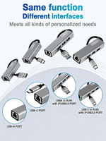 Adaptateur FJGEAR USB A vers RJ45 Gigabit, sans pilote, compatible USB 3.0 pour ordinateur portable, téléphone, OTG, travail à distance, réunion en ligne, réseau domestique