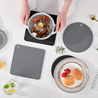 Support de casserole en silicone résistant à la chaleur, multi-usages, antidérapant, tapis de table de cuisine, dessous de plat en silicone pour casseroles chaudes