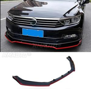 Para Volkswagen Magotan B8 2017-2019, Kit de carrocería con difusor y divisor de labio de parachoques delantero, pieza de modificación de labio de parachoques en negro brillante - Product Image 5