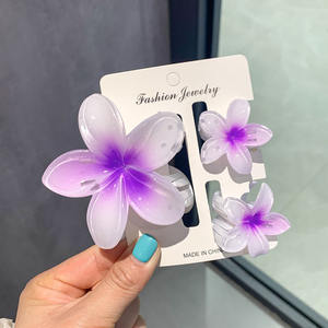 Juego de Pinzas para el <span class=keywords><strong>Cabello</strong></span> de Plástico con Forma de Flor de Huevo en Oferta, para Mujer, Uso Diario, Estilo de <span class=keywords><strong>Cabello</strong></span> para Vacaciones - Product Image 6