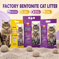 Produit Tendance 2026 Litière pour Chat Écologique à Base de Bentonite Sans Poussière Agglomération Rapide Contrôle des Odeurs 5L 10L pour Distributeurs OEM