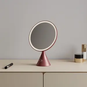 Lampu cermin rias Led meja kosmetik rias warna kustom kapasitas baterai Lithium besar 3 warna Resin Abs kualitas tinggi