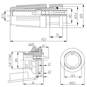 Ltw Z108 Rechte Mannelijke En Vrouwelijke Elektrische Connector, Ip67 2 3 4 5 6 7 8 10 12 Pin Waterdichte Connector - Product Image 4