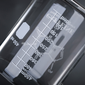 Tasses à café en verre borosilicate de 450 ml avec poignée et mesure, motif molécule de caféine, pour la <span class=keywords><strong>chimie</strong></span> - Product Image 5