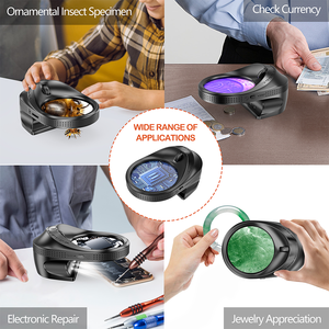 Chất lượng cao tùy chỉnh kỹ thuật số kính lúp 100 Watt HD Camera với 10x-<span class=keywords><strong>100x</strong></span> Độ phóng đại Vòng màn hình trực quan Viện trợ cho gần làm việc - Product Image 6