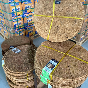 Meilleures ventes : Tapis de paillis en fibre de coco, disque de fibres de coco, couverture pour plantes, tapis de rétention d'humidité du sol, utilisation 2-3 ans, pour jardin et maison, bleu - Product Image 1