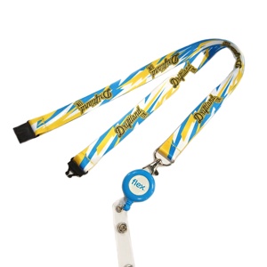 Wholesale Custom Printed <b>Polyester</b> Pink Adjustable Neck <b>Lanyard</b> Sublimation Black <b>Lanyard</b> with Logo Custom - Product Image 2