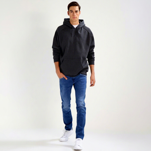 Unisex Solid Color Blank hoodies for <b>white</b> label Hooded <b>Sweatshirts</b> Regular Fit Cotton Knitted Casual Hoodies for <b>Men</b> Women - Product Image 1