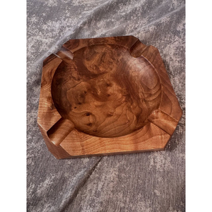Cenicero Cuadrado de Madera Hecho a Mano, Cenicero de Madera de Nogal de Lujo, Decoración de Mesa Ecológica Personalizada, Regalo para Hombres, Venta al Por Mayor - Product Image 1