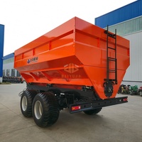 Pompe à grain pour agriculture durable, avec vis sans fin à commande hydraulique et boîte de vitesses, haute productivité, tractée par tracteur, pour épandage précis