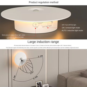 Lámpara de Pasillo Creativa, Lámpara de Noche Magnética, Recargable, con Batería, Inducción LED, Plástico para el Hogar, 1 Año de Garantía - Product Image 4