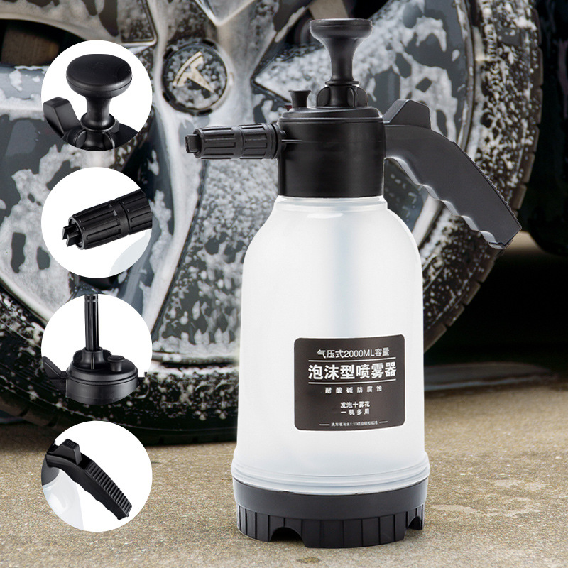 2L Car Clean Snow Foam plastica autolavaggio pressione pompa a mano spruzzatore di schiuma