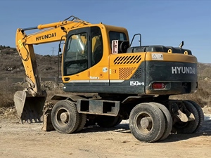 Excavatrices sur pneus Hyundai R150W-9 d'occasion, bonnes performances, excavatrice d'occasion Hyundai 150-9 140w 140 de haute qualité - Product Image 6