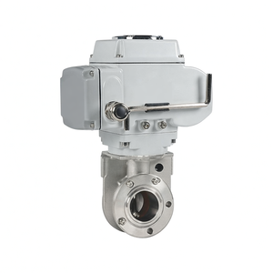 Vanne papillon sanitaire en acier inoxydable 316 de qualité alimentaire DN50 avec actionneur électrique, vanne à bille électrique, vente de liquidation B2B COVNA - Product Image 4