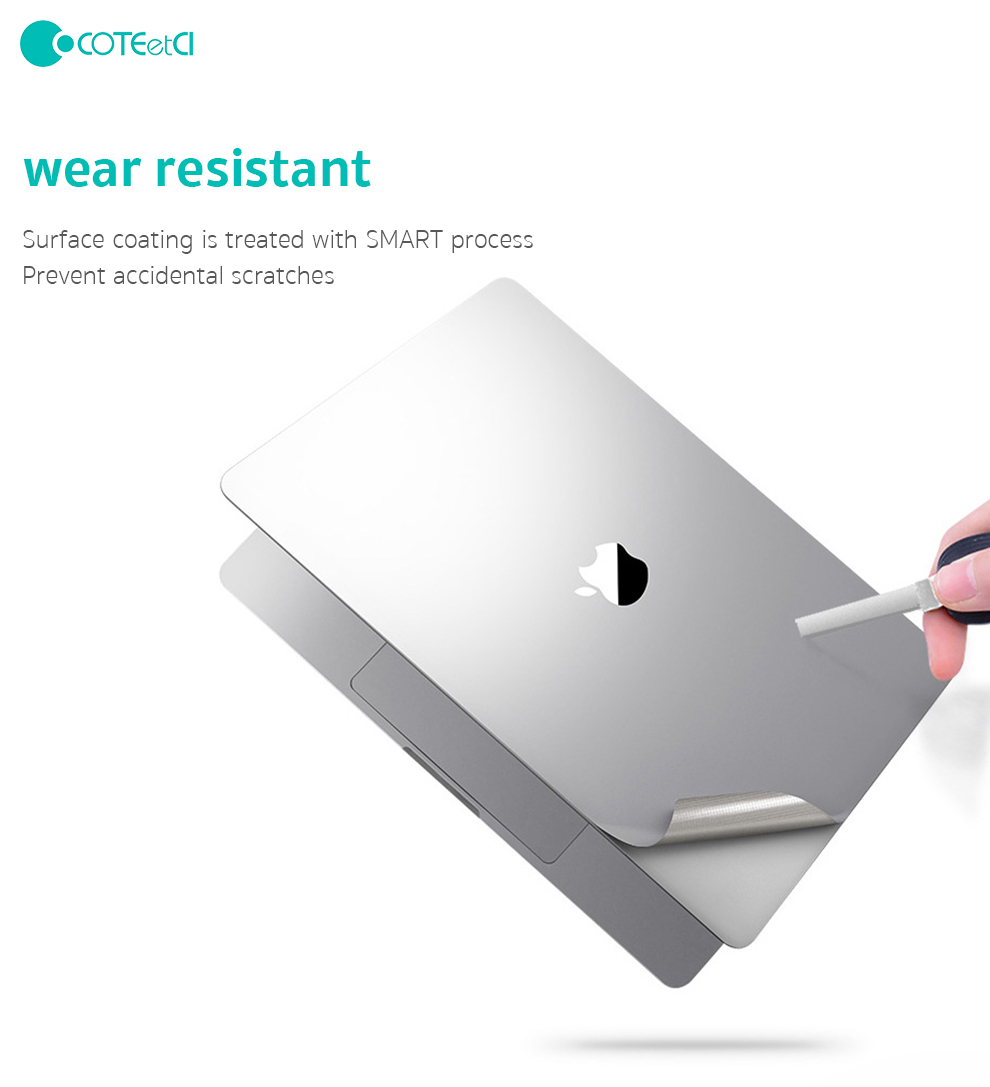 COTEetCI Suitable for Macbook full set of protective film Apple notebook computer case film air pro body sticker