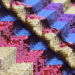 Plus récent mode prêt à porter en gros tulle brodé à rayures paillettes tissu - Product Image 3