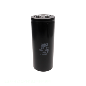 ตัวแทนจำหน่ายอย่างเป็นทางการ ตัวเก็บประจุแบบติดตั้งบนโครงสร้าง CAP ALUM 18000UF 20% 420V SCREW E37F421CPN183MFM9M 18000 uF - Product Image 1