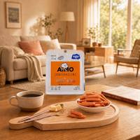 Snacks de Queso Horneado Aimo, Sabor Dulce, Crujiente, Bajo en Sal, 50g, 9 Meses