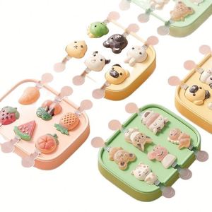 Moule à glace en silicone de qualité alimentaire, motif dessin animé mignon, pour bâtonnets de glace, glaçons et bâtonnets de fromage faits maison pour enfants - Product Image 5