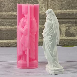 Molde de Silicona Hecho a Mano Kingnoo para Manualidades, Adornos Decorativos Estilo Ins, Mujer W0220, Forma Irregular - Product Image 2