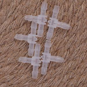 Goutteur à flèche courbe blanc avec connecteur 3 voies pour tuyau de <span class=keywords><strong>4</strong></span>/7 mm, kit d'irrigation goutte à goutte pour plantes en pot et serres - Product Image 4