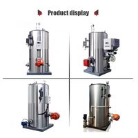 Chaudière à vapeur verticale industrielle à tubes de fumée, automatique, au gaz naturel, au diesel ou au GPL, machine de production de vapeur de 50 à 1000 kg
