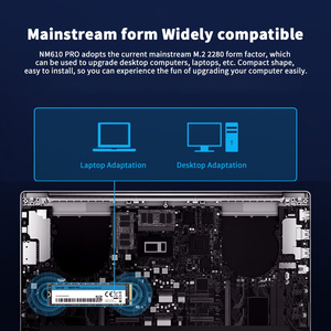 Disque dur SSD interne NM610 PRO M.2 2280 NVME 500 Go 1 To PCIe Gen3x4 pour ordinateur portable PC, disque dur SSD 500 Go - Product Image 4
