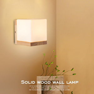 Lampe murale LED nordique moderne en <span class=keywords><strong>bois</strong></span> et <span class=keywords><strong>verre</strong></span> pour salon, chambre, escalier et couloir – Offre spéciale - Product Image 5