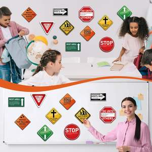 Christian Road Signs Wall Decal Traffic Street Signs Stickers Stop Street Transportation Calcomanías de vinilo para pared para dormitorio Aula - Product Image 5