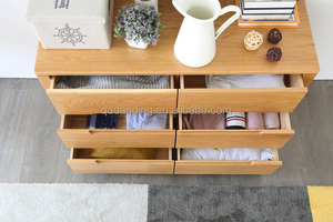 A3032 Nordic Style Solid Oak Wood Bedroom Furniture <strong>6</strong> <strong>Drawers</strong> Storage Chest of <strong>Drawers</strong> - Product Image 3