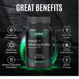 Sıcak satış <span class=keywords><strong>OEM</strong></span> Shilajit Vitamin takviyesi kapsül organik Shilajit ashashandha kapsül - Product Image 6
