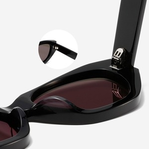 Gafas de sol tipo ojo de gato con montura completa UV400 retro para mujer con protección solar - Product Image 1