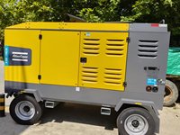 Compresseur d'air minier portable diesel lubrifié X-Air 1100-25 de qualité supérieure avec une fiabilité élevée