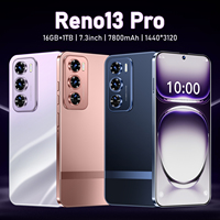 Téléphone OEM Reno 13 Pro 5G LTE 16 Go + 1 To, écran HD 7,3 pouces, Android 14, processeur Deca Core, appareil photo 108 MP, reconnaissance faciale, débloqué, prix mondial abordable