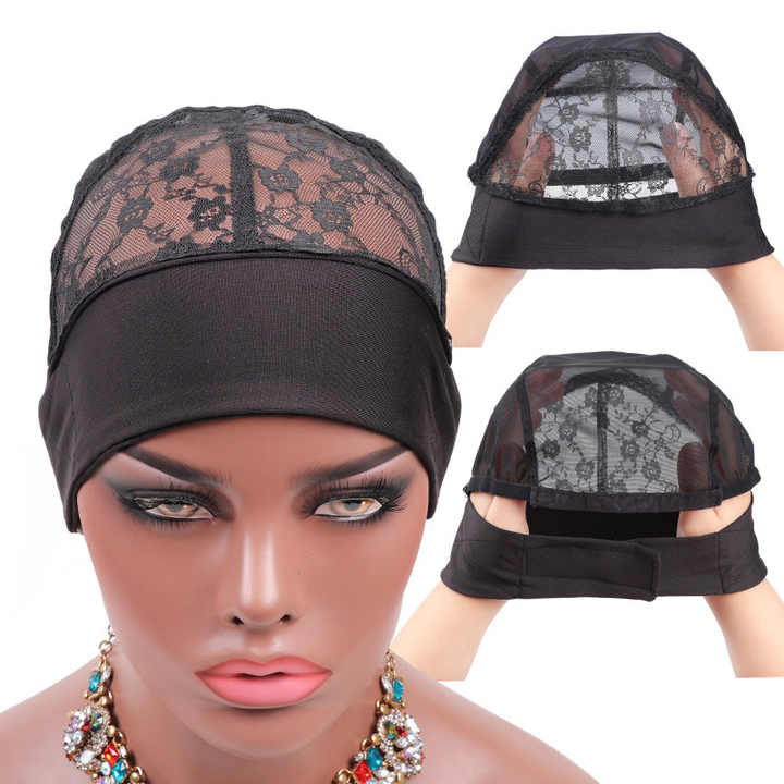 Headband Wig Cap - Adjustable Magic Tape Band for Wigs