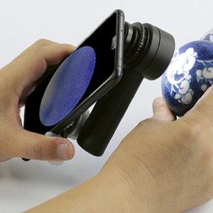 10X แว่นขยายแบบมือถือ LED ไร้เงาพร้อมที่วางโทรศัพท์พร้อมแว่นขยาย achromatic Loupe อัญมณีโบราณเครื่องมือระบุเครื่องประดับ - Product Image 6