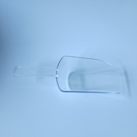 Lot de 3 mini-cuillères de cuisine en plastique transparent de 1 oz, 2 oz, 3 oz – Petites cuillères multi-usages pour glace, mariage, crème glacée, bonbons, desserts, buffet