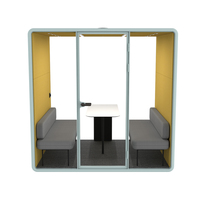 Cabine de travail insonorisée mobile pour intérieur, idéale pour réunions, bureau, ou comme cabine téléphonique/studio d'étude - À vendre