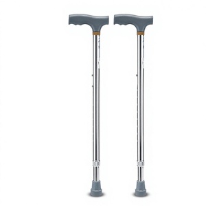 Canne rétractable en alliage d'aluminium, antidérapante, réglable, pour la récupération des blessures et l'utilisation en extérieur, couleur or rose - Product Image 1