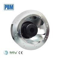 Ventilateur centrifuge industriel PBM PB3N280B2EH 280 mm EC 230 V avec impeller courbé vers l'arrière en acier inoxydable, sur pied