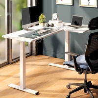 Cadre de bureau debout en forme de L Loctek ET123Z, double moteur, charge de 100 kg, hauteur réglable, maison et bureau, clavier à mémoire LED et anti-collision
