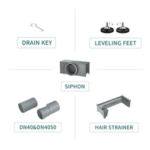 Drain de douche linéaire moderne multifonctionnel en acier inoxydable 304 avec couvercle de drain, insert de <span class=keywords><strong>carrelage</strong></span>, drain de <span class=keywords><strong>sol</strong></span> long, siphon d'étanchéité à l'eau - Product Image 5