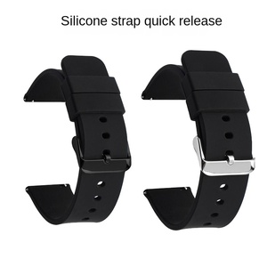 Correa Deportiva de Silicona Impermeable de Liberación Rápida Maenwvo para <span class=keywords><strong>Reloj</strong></span> <span class=keywords><strong>Amazfit</strong></span>, Diseño de Lujo, Botón de Presión, Hebilla Oculta, Negra, para <span class=keywords><strong>Hombre</strong></span>, 18 mm - Product Image 2