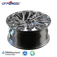 Velg CF Forged Polished Multi-Spoke 16-22 Inch Custom Alloy Racing untuk Tesla Model 3/Y/X/S & untuk New